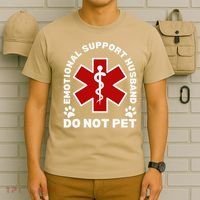 Do Not Pet Emotional Support Husband Funny T-Shirt thumb 6