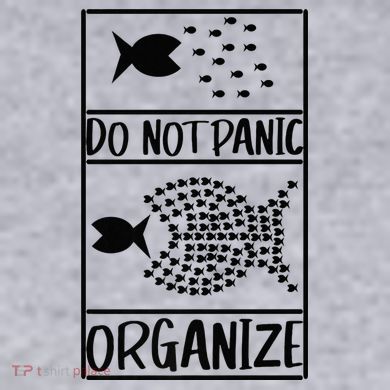 Do Not Panic Organize Dont Panic Ladies Heavyweight Boxy Pullover Hoodie