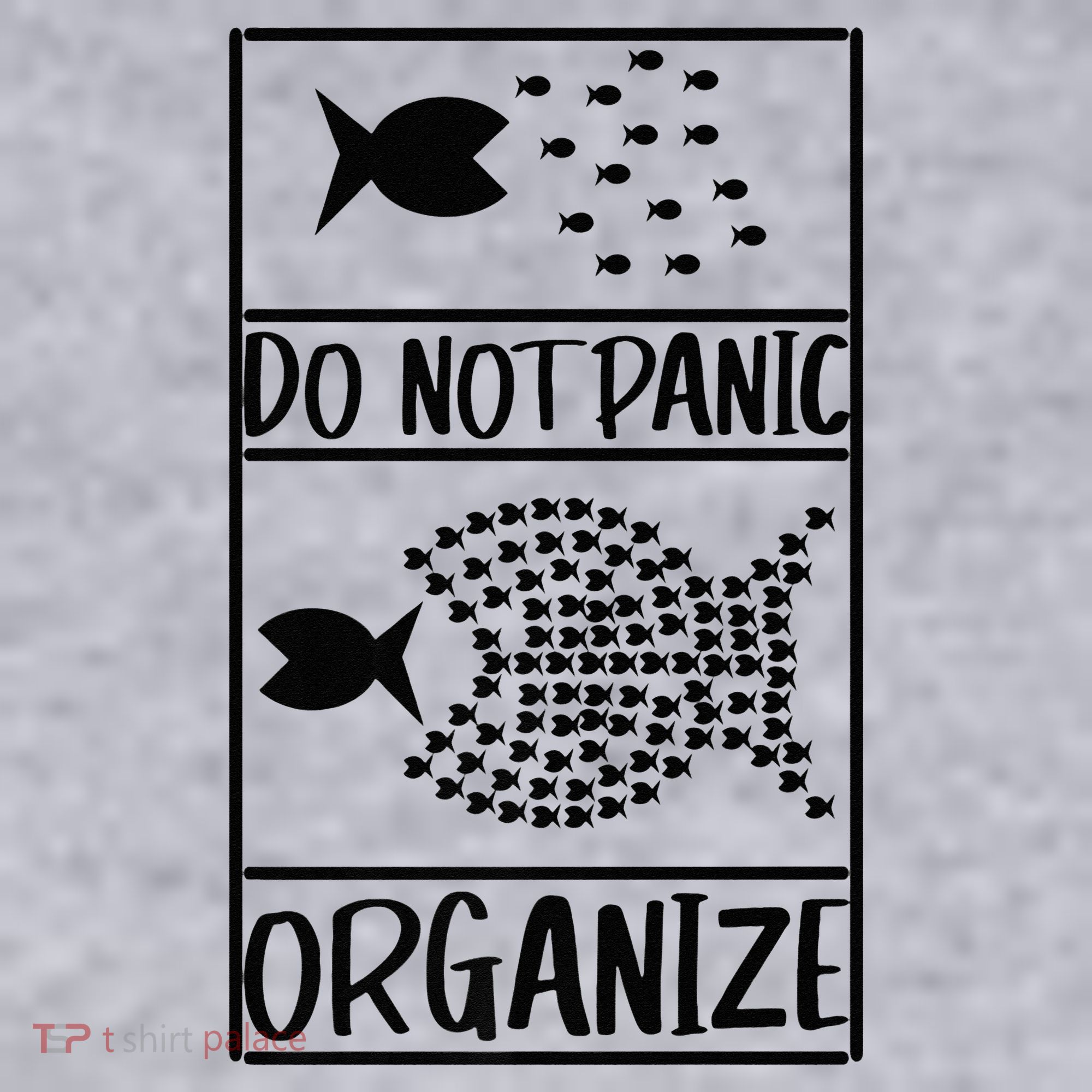 Do Not Panic Organize Dont Panic Ladies Heavyweight Boxy Pullover Hoodie