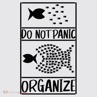 Do Not Panic Organize Dont Panic Womens Funnel Neck Pullover Hood