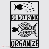 Do Not Panic Organize Dont Panic Womens Funnel Neck Pullover Hood thumb 2