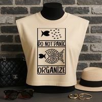 Do Not Panic Organize Dont Panic Garment-Dyed Women's Muscle Tee thumb 3