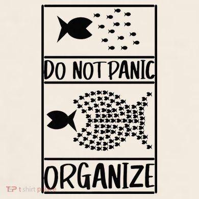 Do Not Panic Organize Dont Panic Garment-Dyed Women's Muscle Tee