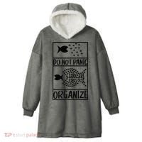 Do Not Panic Organize Dont Panic Hooded Wearable Blanket thumb 0