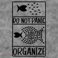 Do Not Panic Organize Dont Panic Hooded Wearable Blanket thumb 2