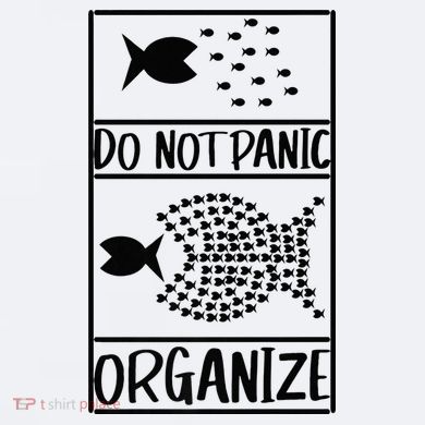 Do Not Panic Organize Dont Panic Sueded Cloud Jersey T-Shirt