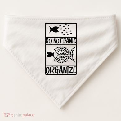 Do Not Panic Organize Dont Panic USA-Made Doggie Bandana
