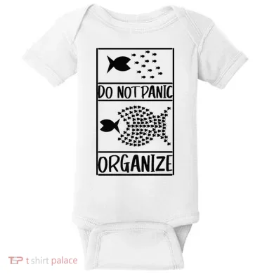Do Not Panic Organize Dont Panic Baby Bodysuit