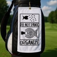 Do Not Panic Organize Dont Panic Golf Towel thumb 2