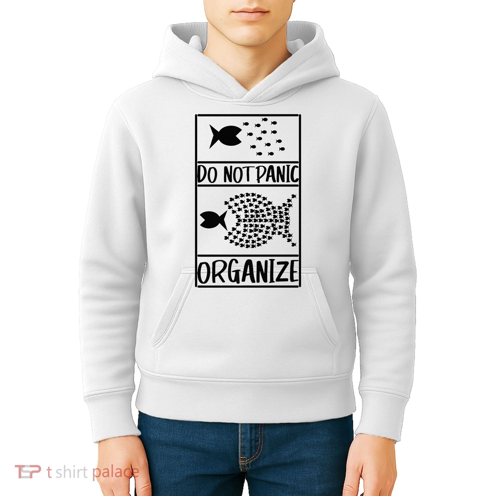Do Not Panic Organize Dont Panic Kids Hoodie