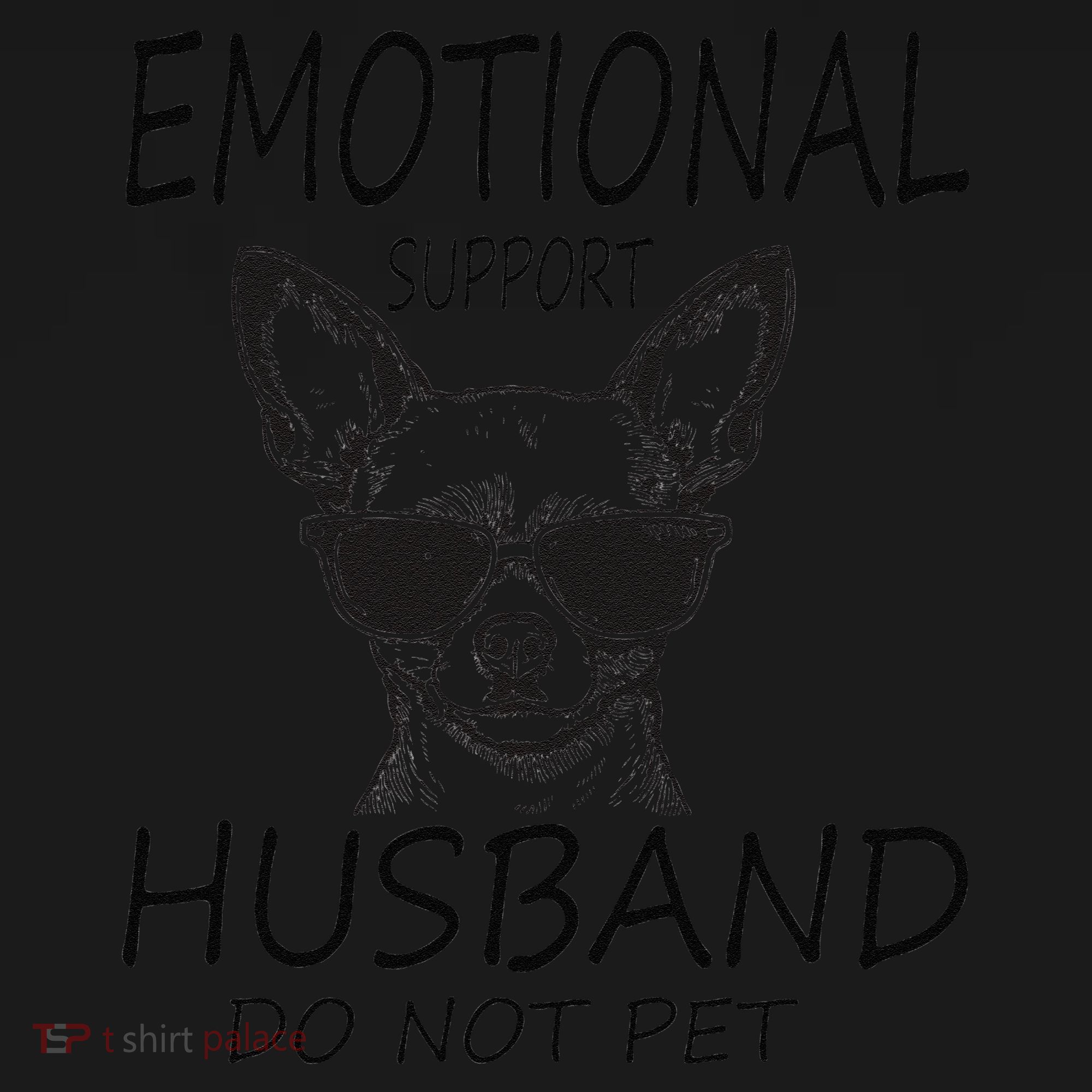 Do Not Pet Emotional Husband Support Funny Chihuahua Dog Apron