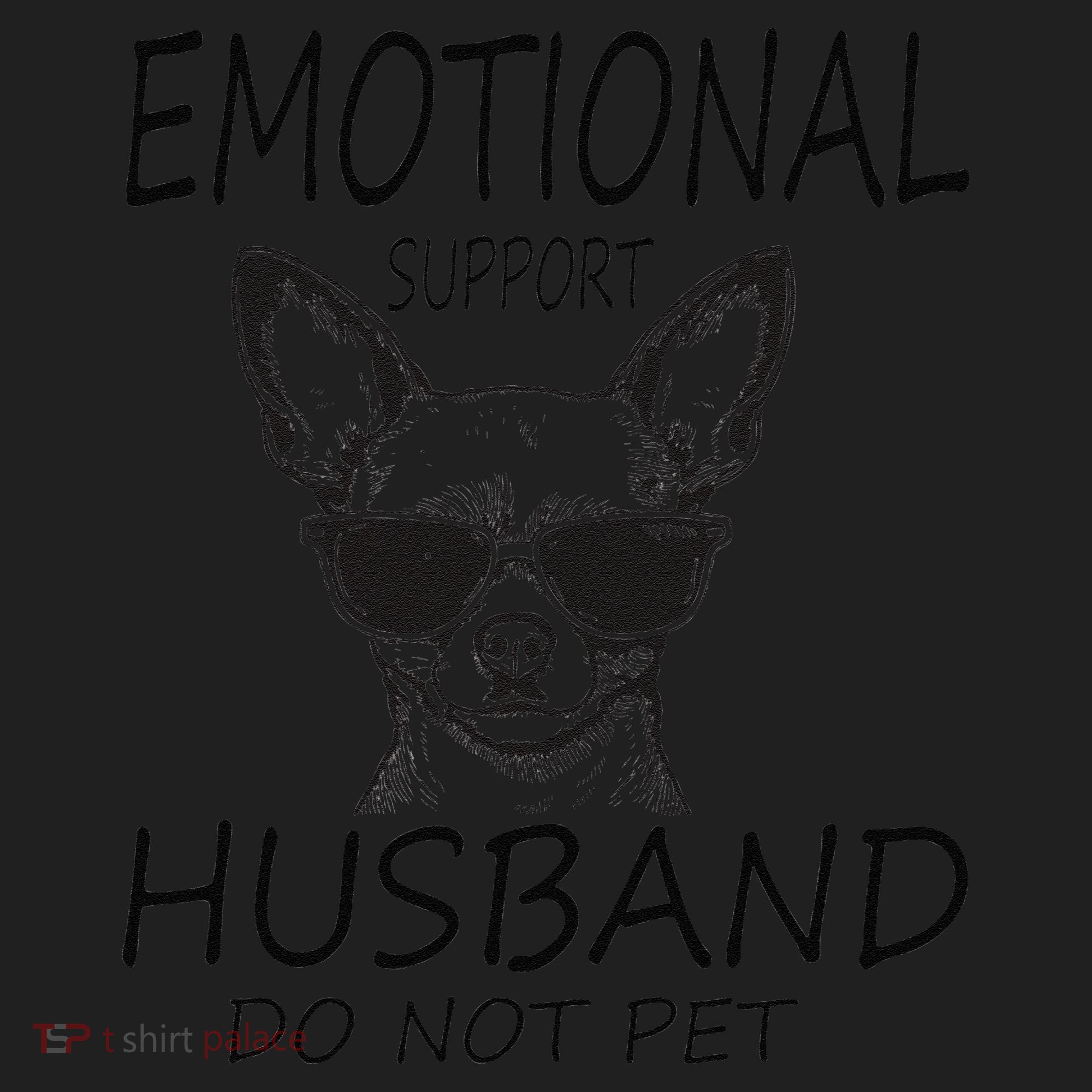 Do Not Pet Emotional Husband Support Funny Chihuahua Dog Beanie