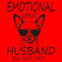Do Not Pet Emotional Husband Support Funny Chihuahua Dog Santa Hat thumb 1