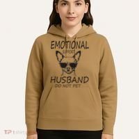 Do Not Pet Emotional Husband Support Funny Chihuahua Dog Hoodie thumb 5