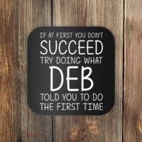 Deb Name Personalized Birthday Funny Christmas Joke Coaster thumb 0