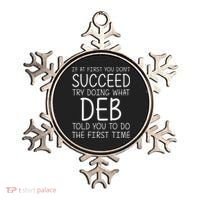 Deb Name Personalized Birthday Funny Christmas Joke Ornament thumb 0