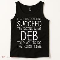 Deb Name Personalized Birthday Funny Christmas Joke Tank Top thumb 2