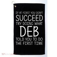 Deb Name Personalized Birthday Funny Christmas Joke Golf Towel thumb 0