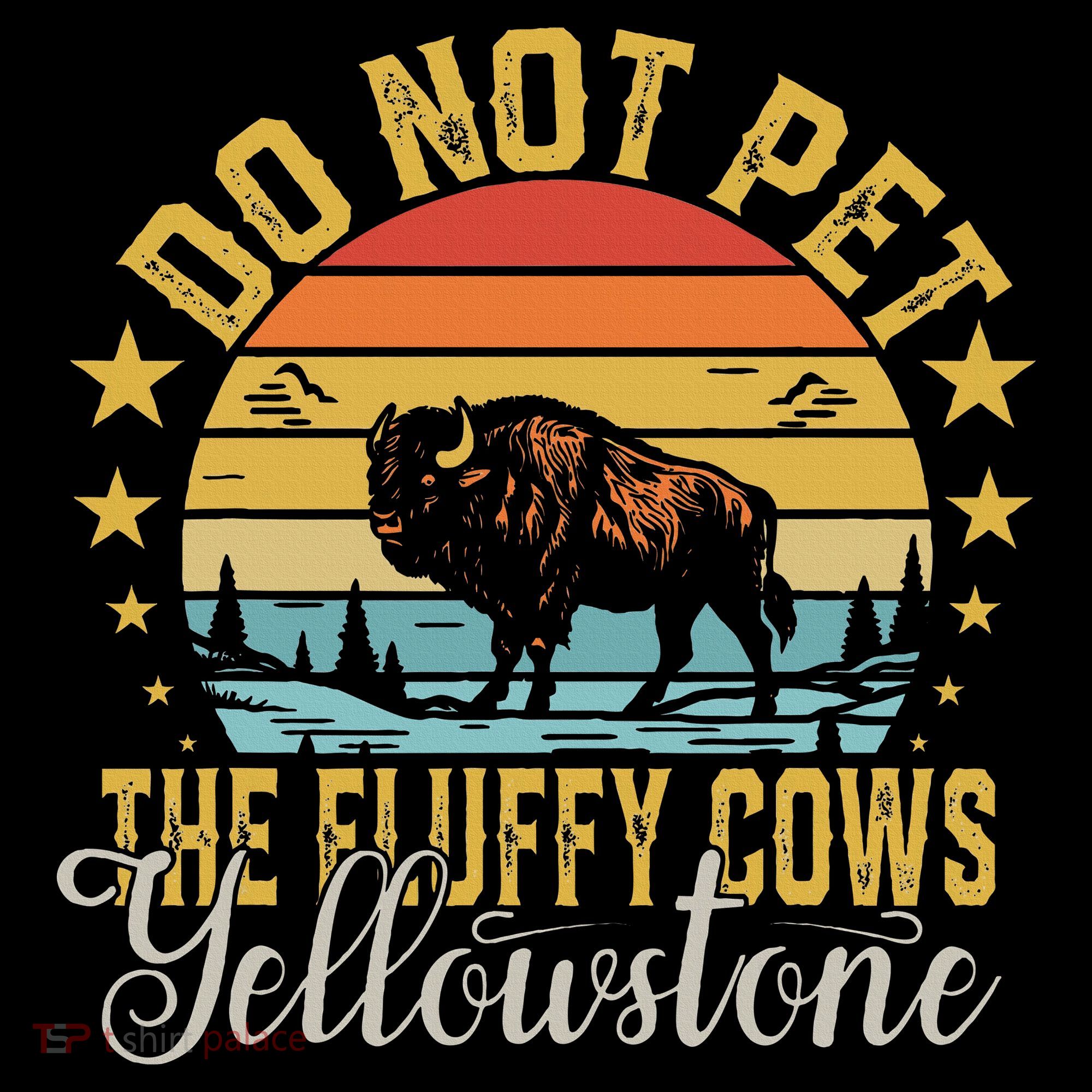 Do Not Pet The Fluffy Cows Buffalo & Bison Yellowstone Park Women's Hoodie