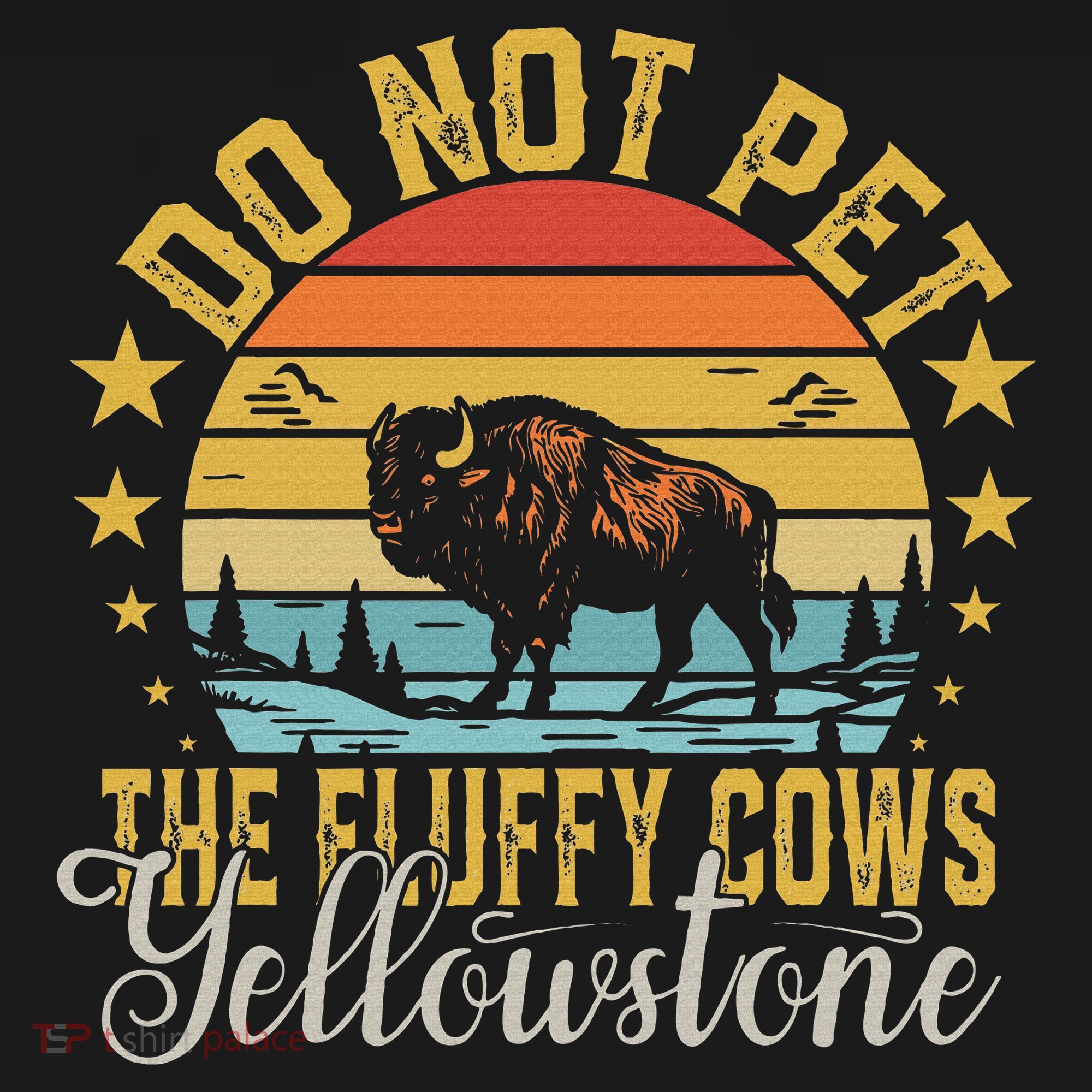 Do Not Pet The Fluffy Cows Buffalo & Bison Yellowstone Park Visor