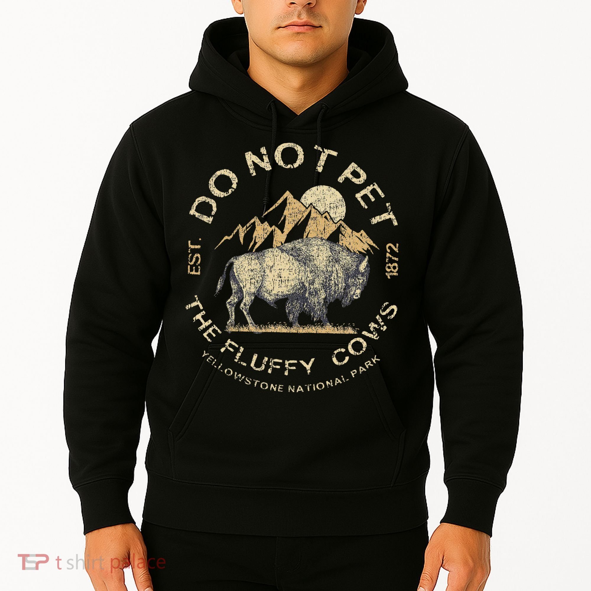 Do Not Pet The Fluffy Cows Yellowstone National Hoodie