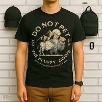Do Not Pet The Fluffy Cows Yellowstone National T-Shirt thumb 6