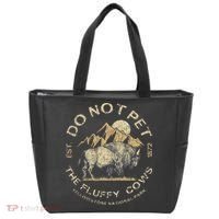 Do Not Pet The Fluffy Cows Yellowstone National Tote Bag thumb 0