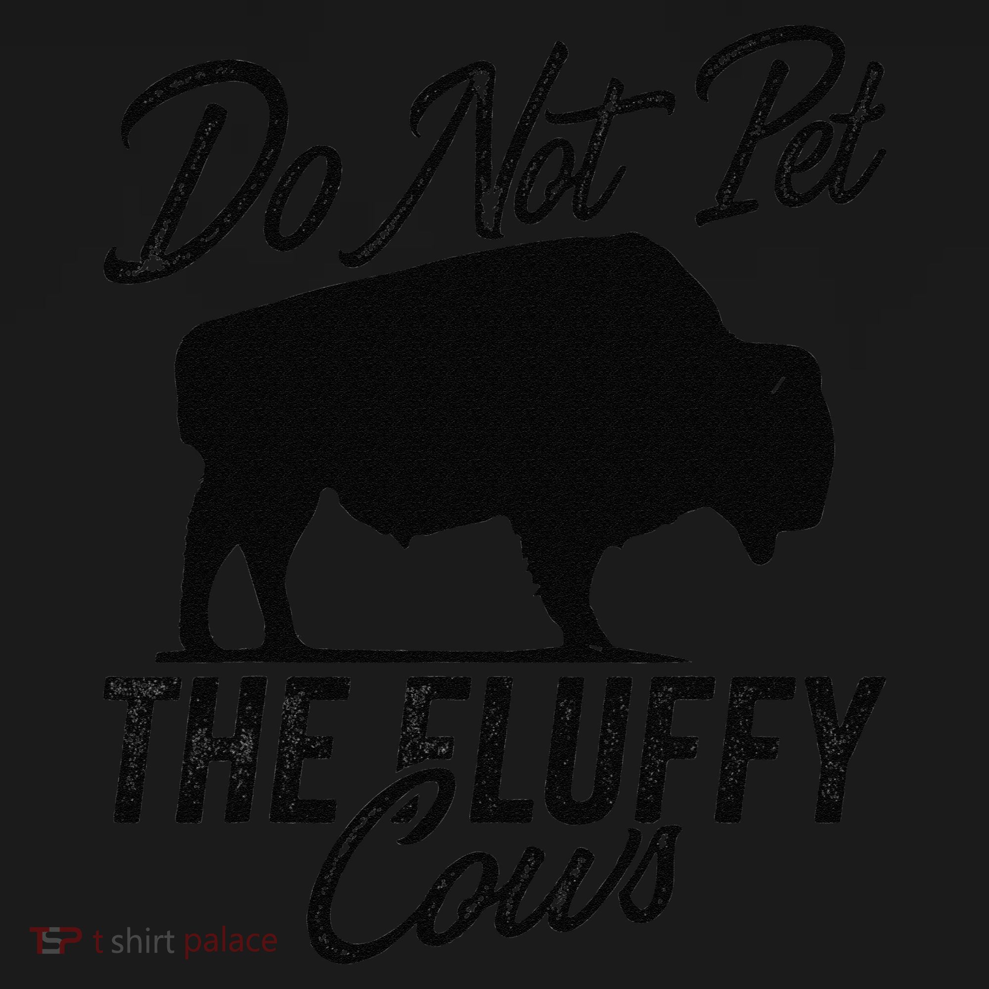Do Not Pet The Fluffy Cows Bison Yellowstone Buffalo Mousepad