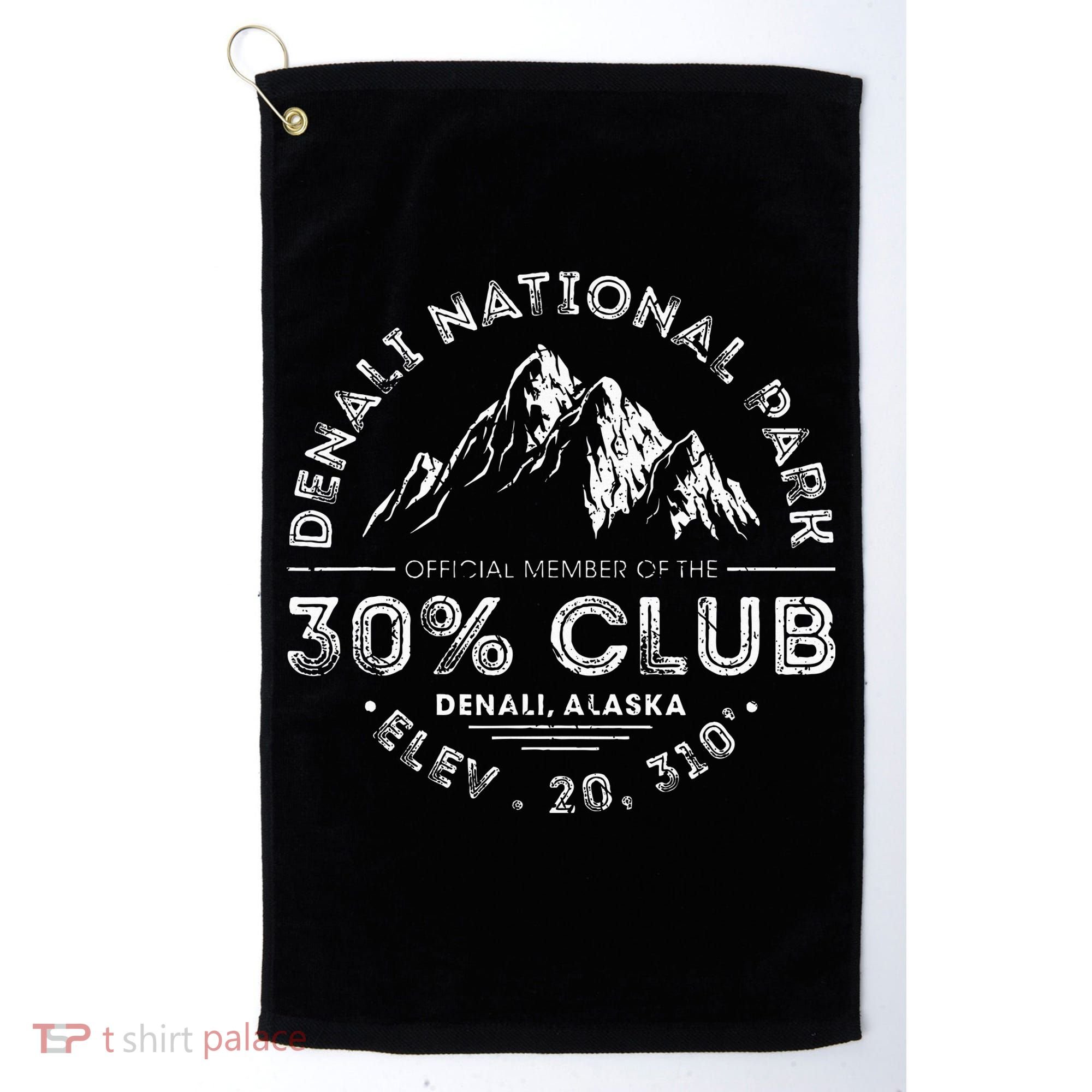 Denali National Park Alaska 30 Club Denali Mountain Tourist Golf Towel