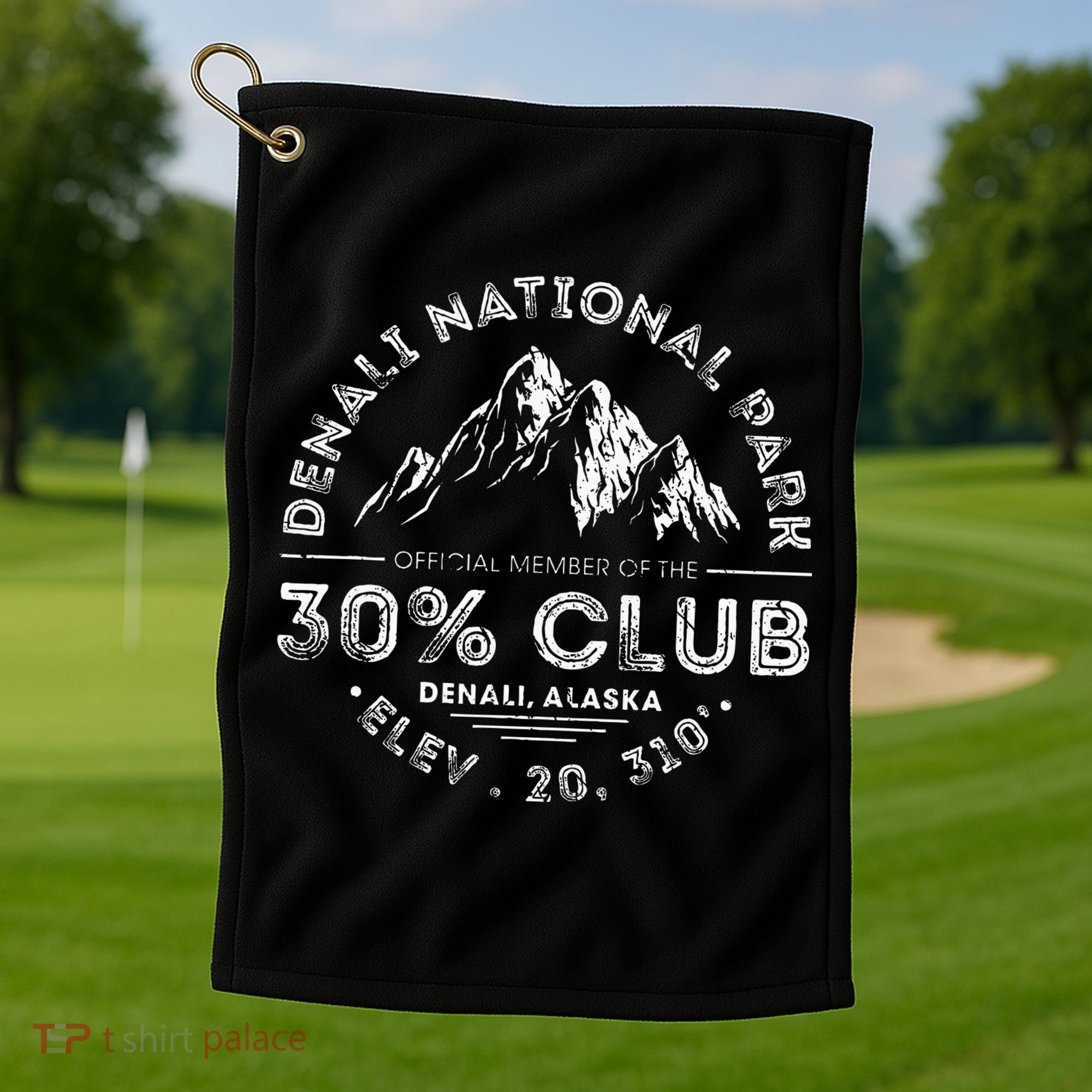 Denali National Park Alaska 30 Club Denali Mountain Tourist Golf Towel