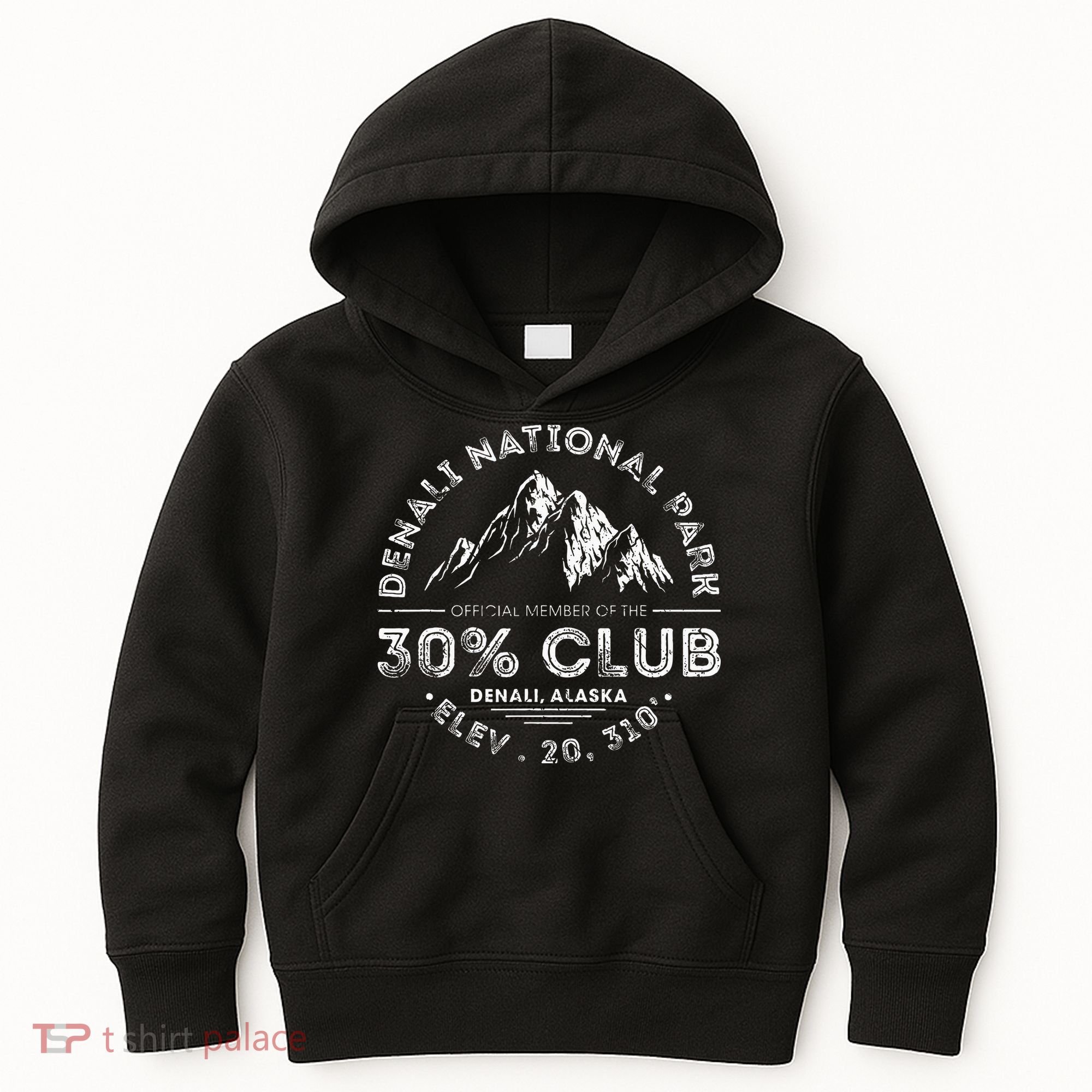 Denali National Park Alaska 30 Club Denali Mountain Tourist Kids Hoodie