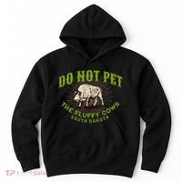 Do Not Pet The Fluffy Cows South Dakota Quote Funny Bison Hoodie thumb 0