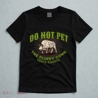 Do Not Pet The Fluffy Cows South Dakota Quote Funny Bison T-Shirt thumb 5