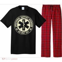 Do Not Pet Emotional Support Husband Funny Fathers Day Pajama Set thumb 0