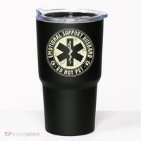 Do Not Pet Emotional Support Husband Funny Fathers Day Tumbler thumb 0
