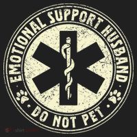 Do Not Pet Emotional Support Husband Funny Fathers Day Tumbler thumb 3