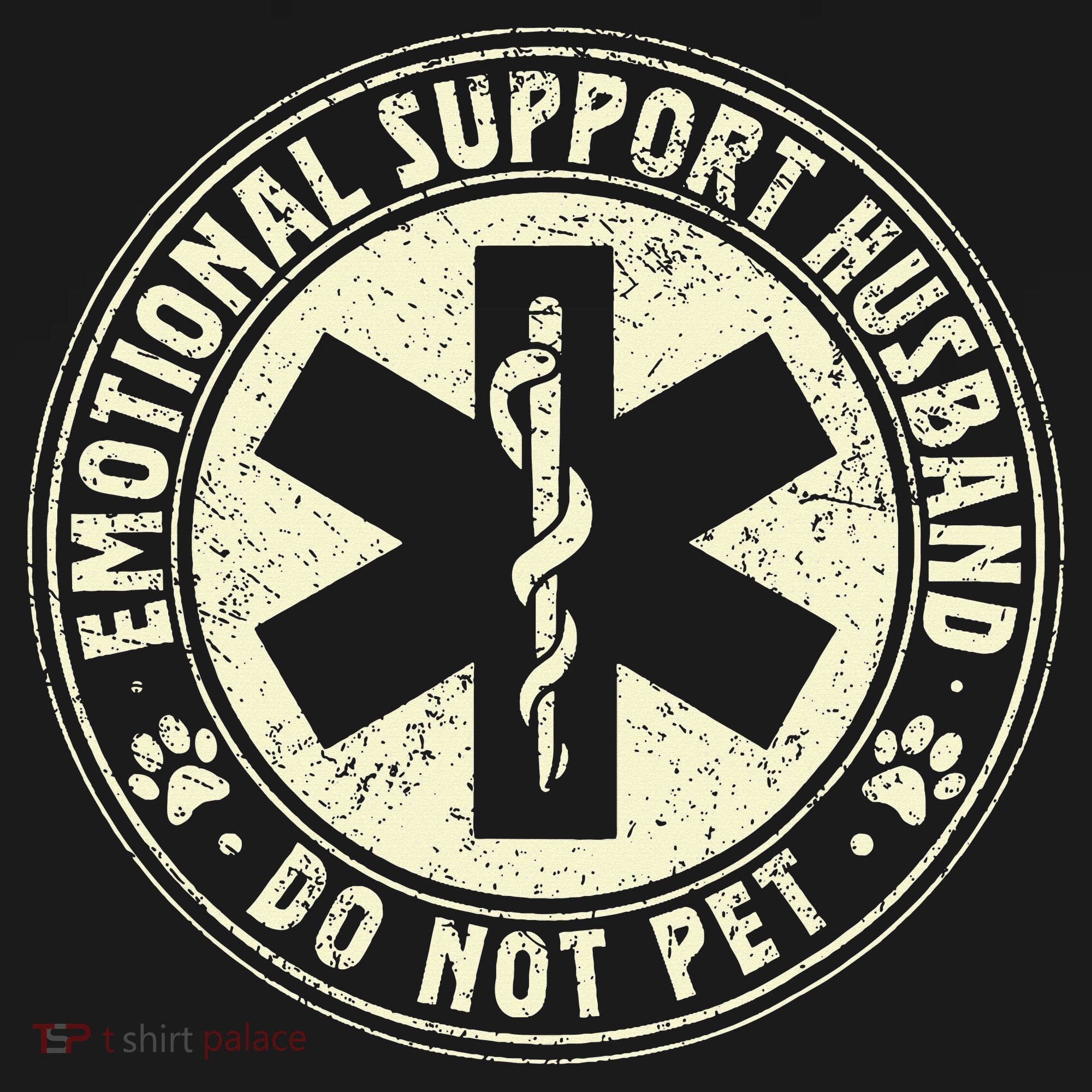 Do Not Pet Emotional Support Husband Funny Fathers Day Mousepad