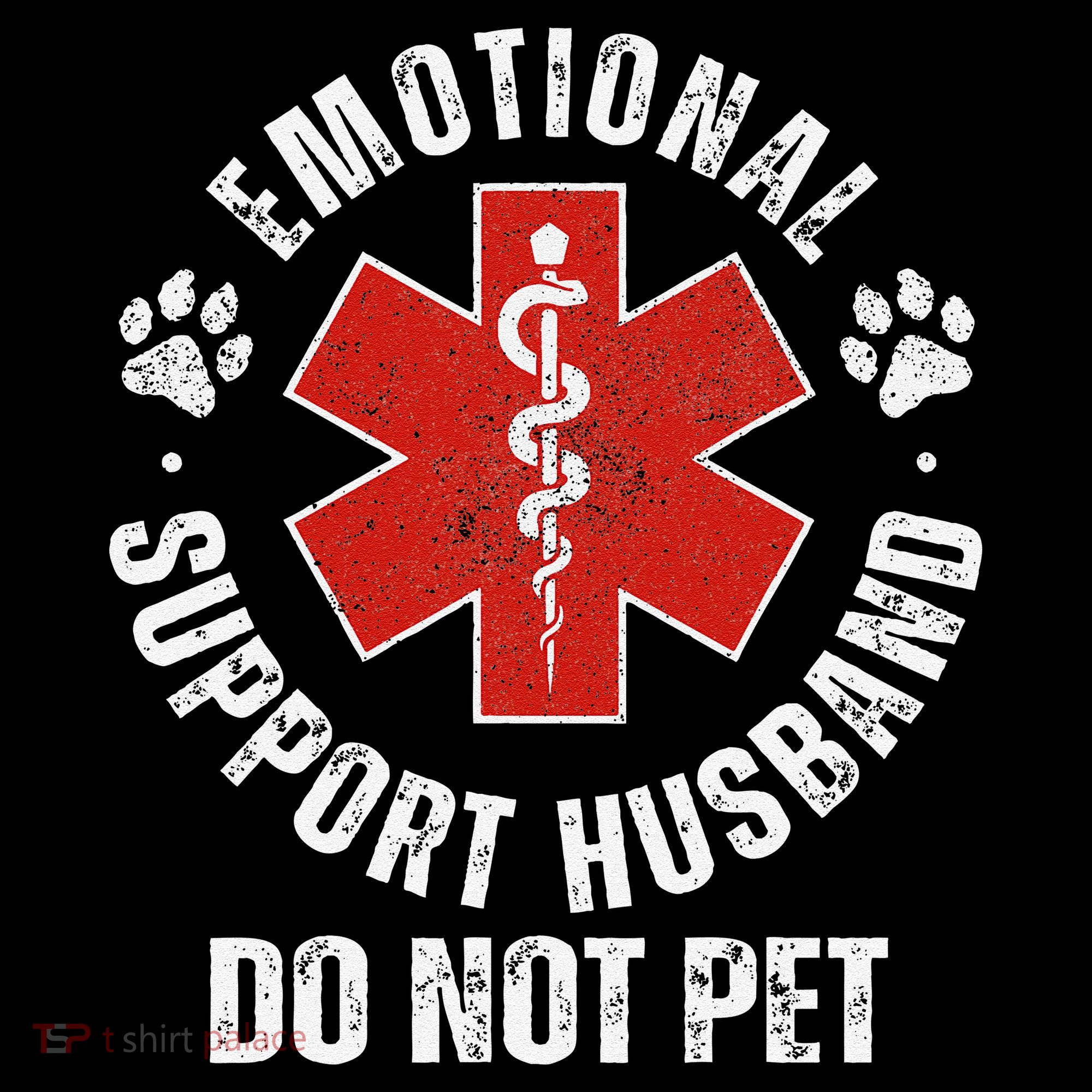 Do Not Pet Emotional Support Husband Funny Apron