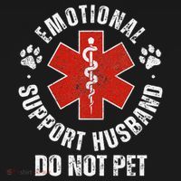 Do Not Pet Emotional Support Husband Funny Backpack thumb 2