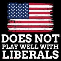 Does Not Play Well With Liberals Gift Women's Hoodie thumb 2