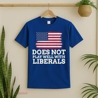 Does Not Play Well With Liberals Gift T-Shirt thumb 2