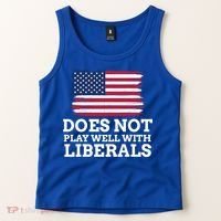 Does Not Play Well With Liberals Gift Tank Top thumb 2