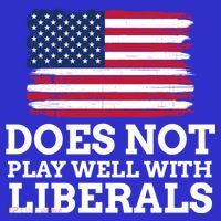 Does Not Play Well With Liberals Gift Women's Long Sleeve Shirt thumb 2