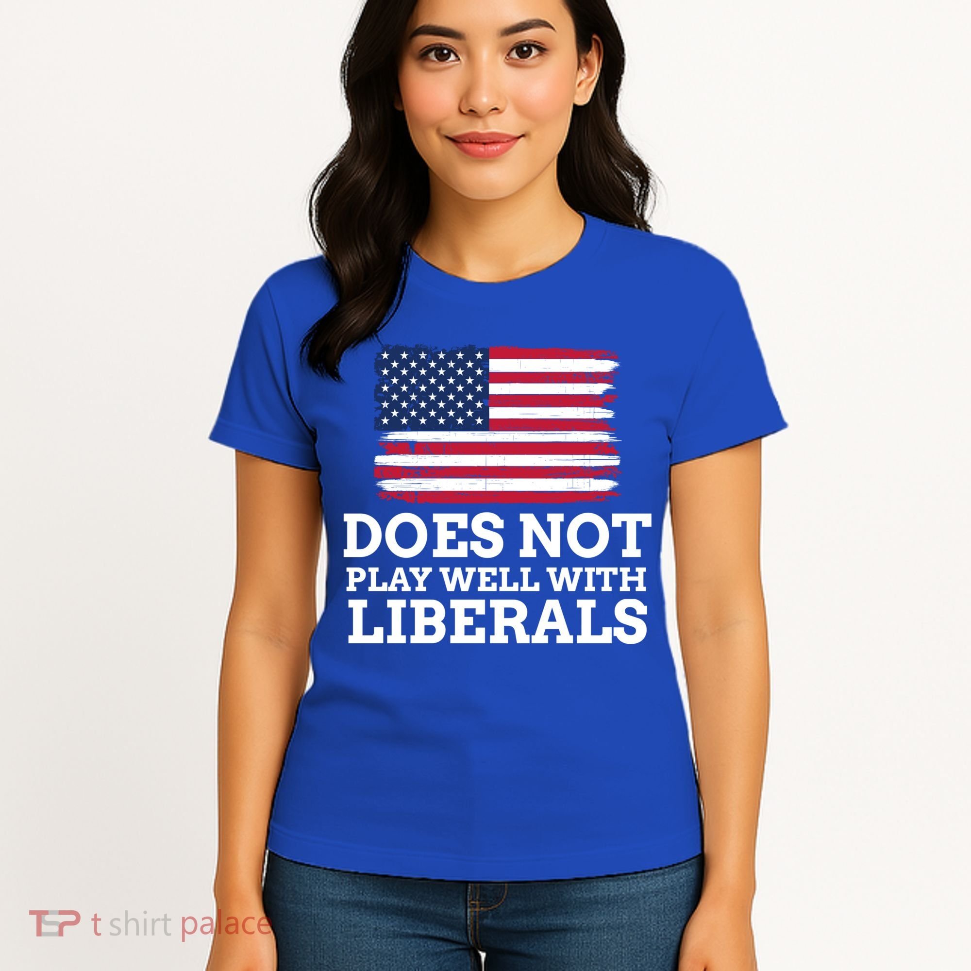 Does Not Play Well With Liberals Gift Women's T-Shirt