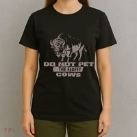 Do Not Pet The Fluffy Cows T-Shirt thumb 4