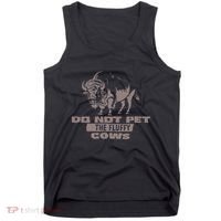 Do Not Pet The Fluffy Cows Tank Top thumb 0