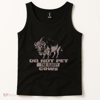 Do Not Pet The Fluffy Cows Tank Top thumb 2