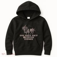 Do Not Pet The Fluffy Cows Kids Hoodie thumb 0