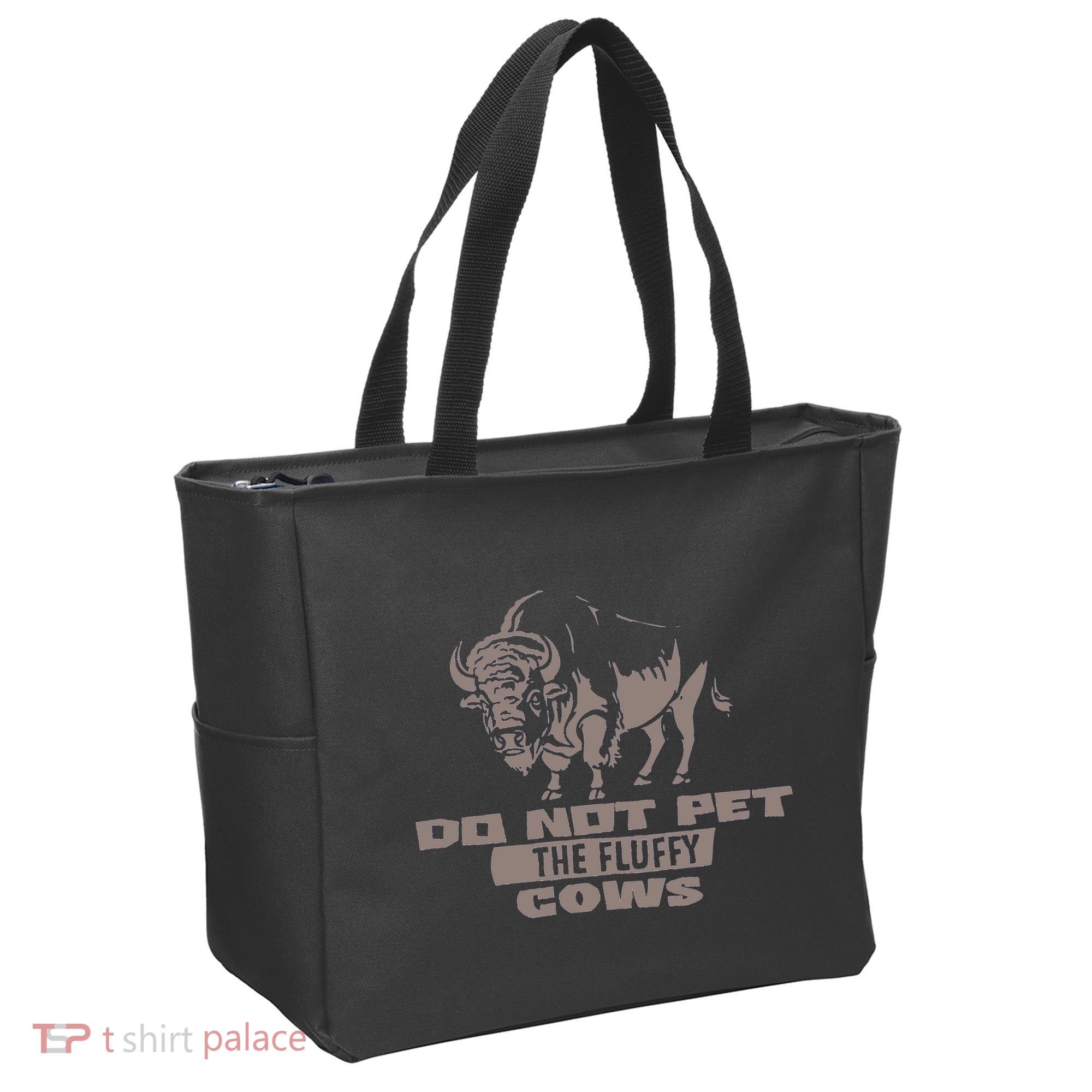 Do Not Pet The Fluffy Cows Tote Bag