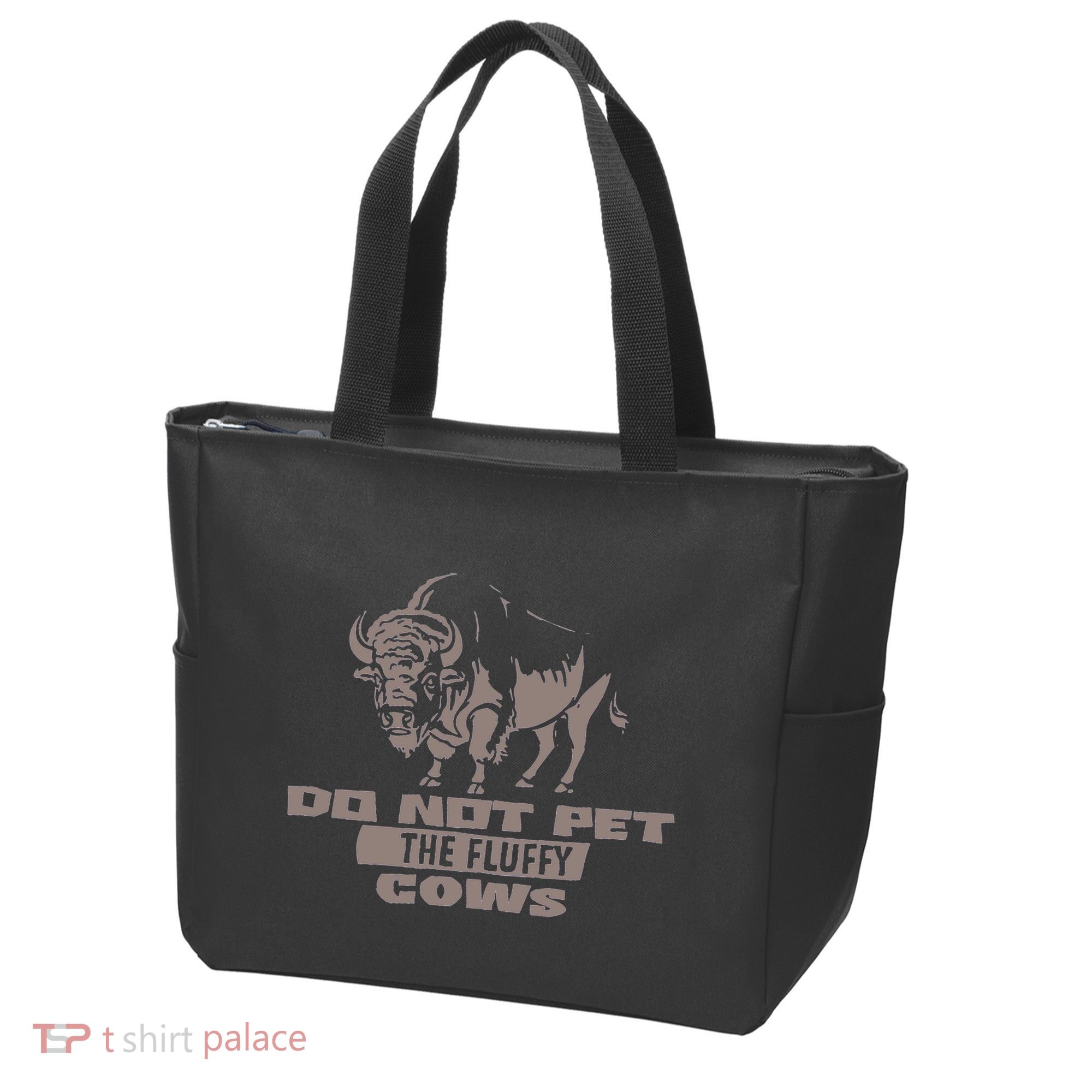 Do Not Pet The Fluffy Cows Tote Bag